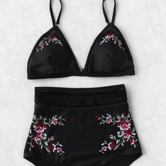❤️1LEFT Floral high waist bikini - Picture 2 of 7